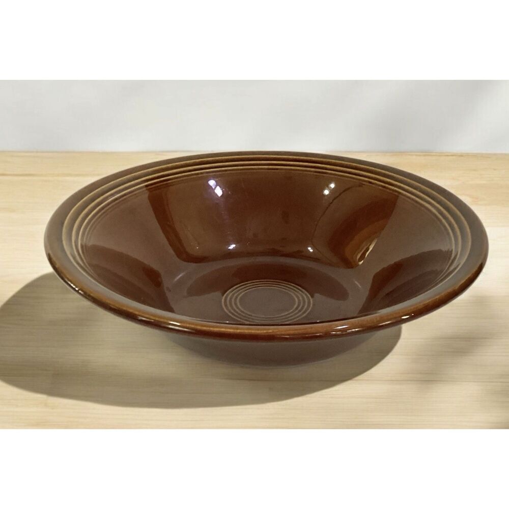 Sheffield Amberstone 9" Round Brown Vegetable Pasta Serving Bowl Discontinued